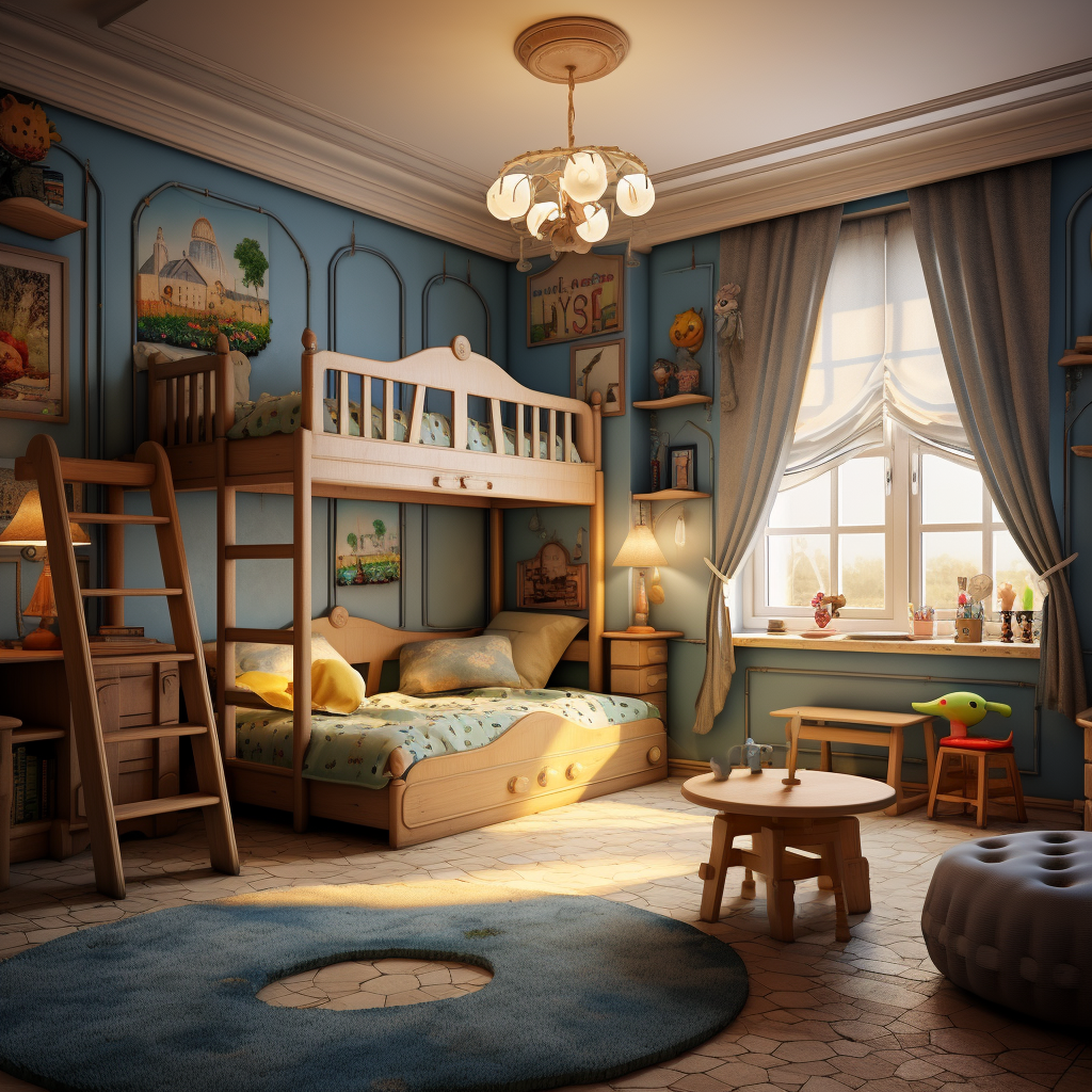 Stunning luxury children's room decor