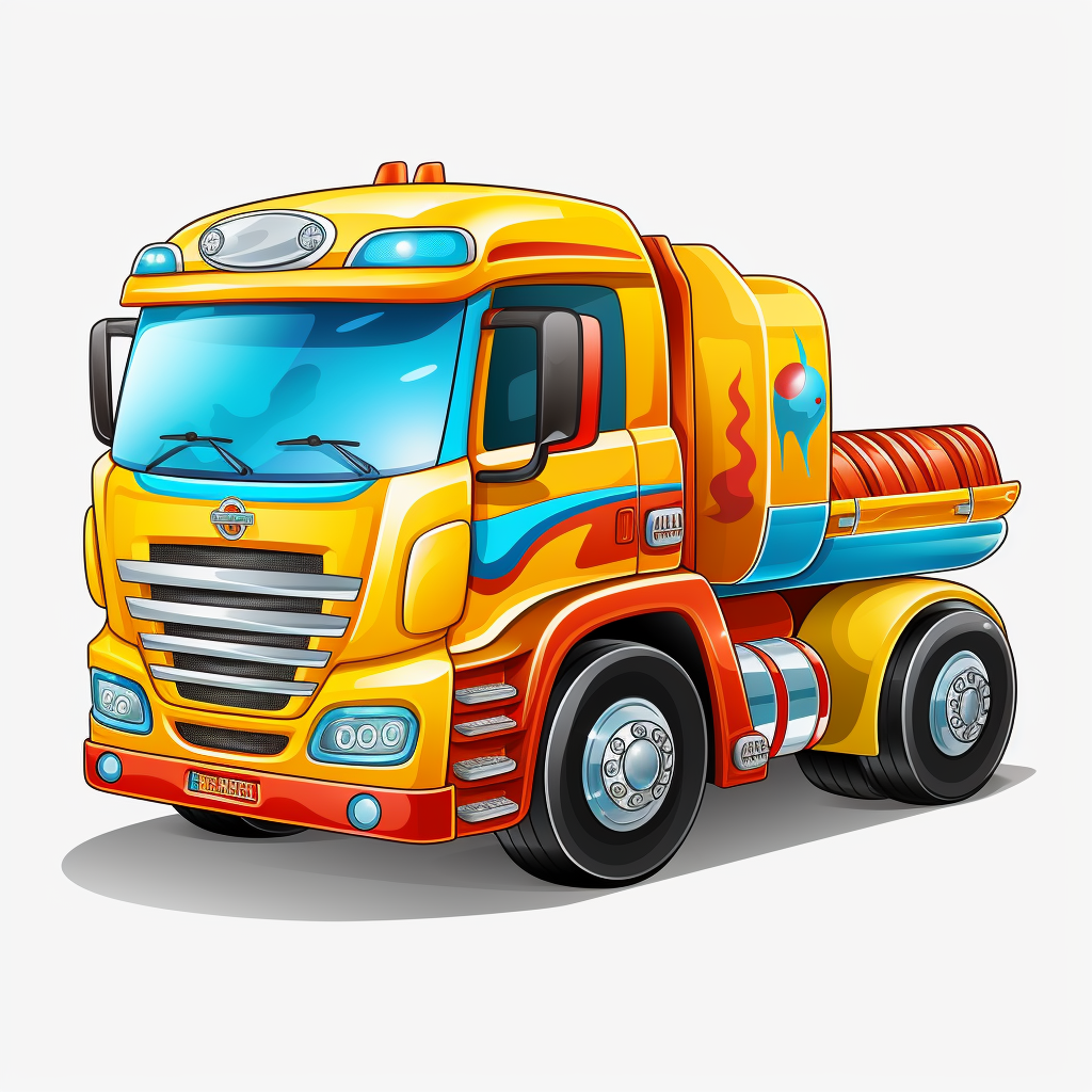 Colorful children's toy truck