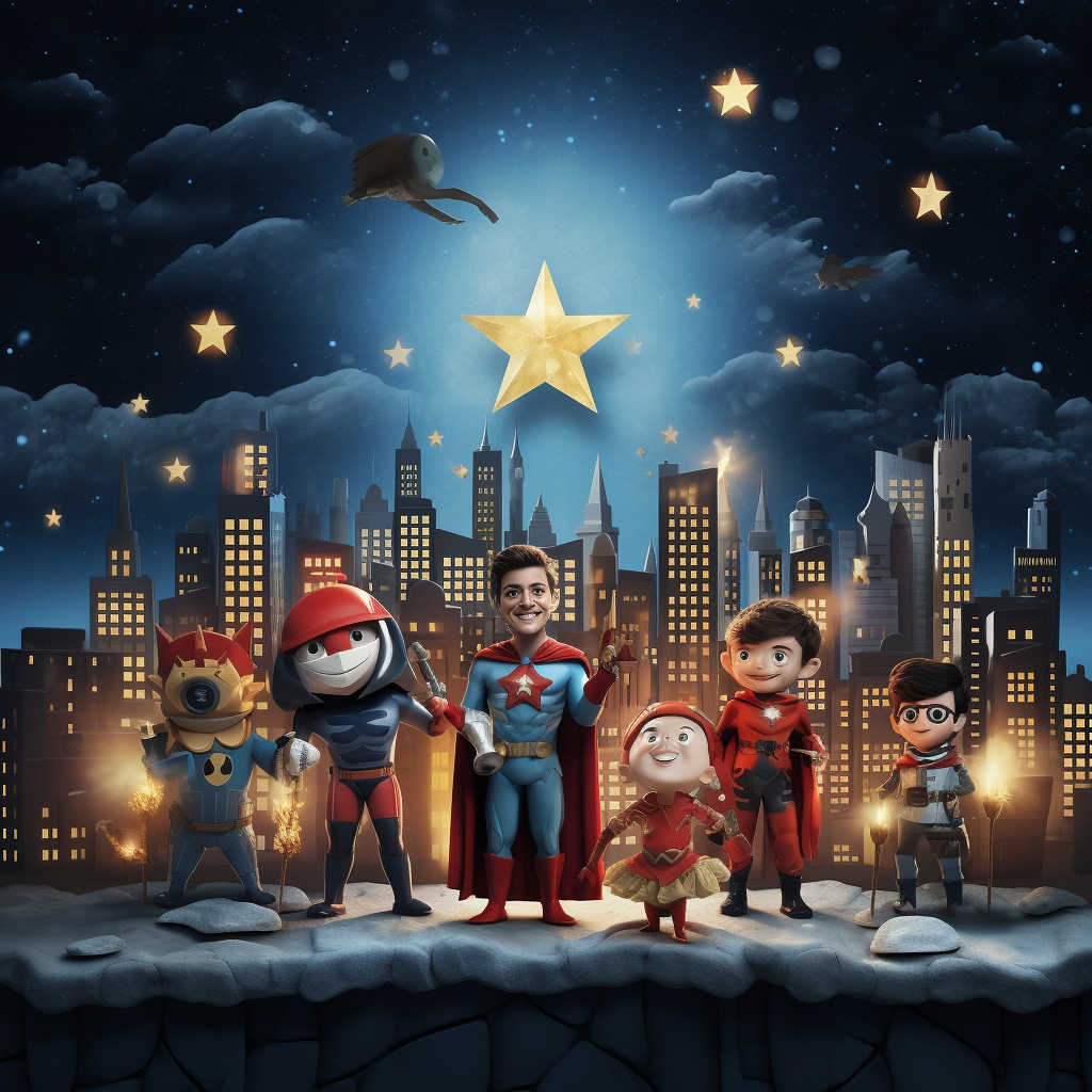 Superhero Themed Nativity Scene for Kids