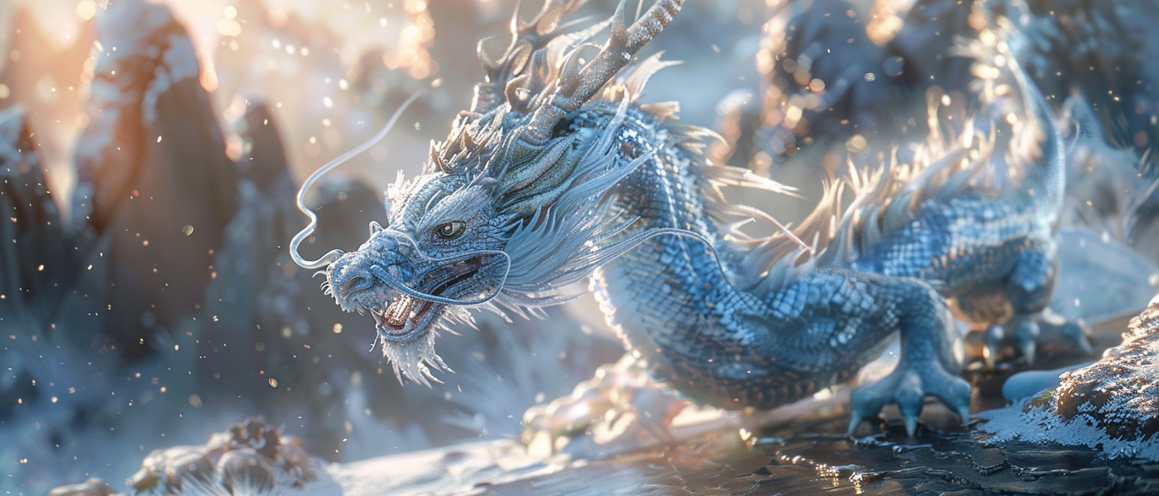 Majestic Chinese Dragon Illustration