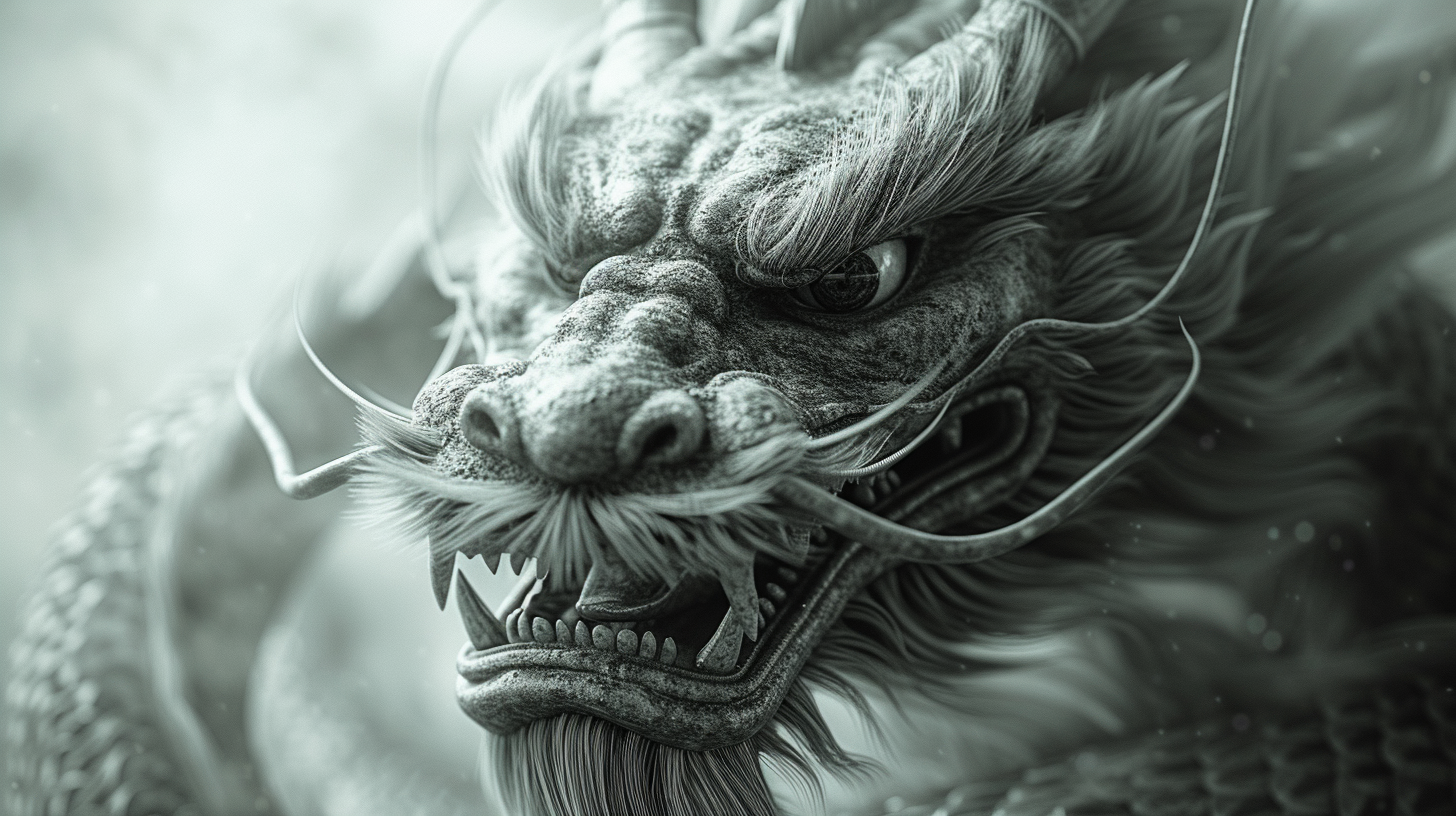 Chinese dragon captured in stunning detail