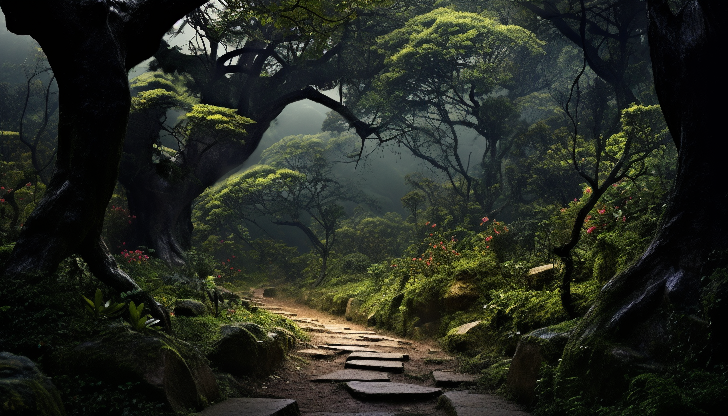 Beautiful Chinese Forest Scene