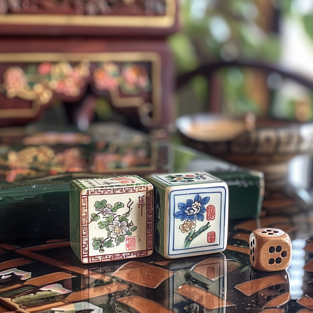 Chinese Mahjong Tiles West Wind