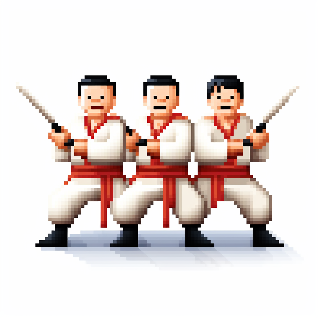 Chinese Mao Keyboard Warriors Pixel Art