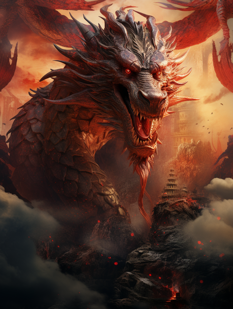 Dragon in Chinese Movie Poster: Epic Adventure