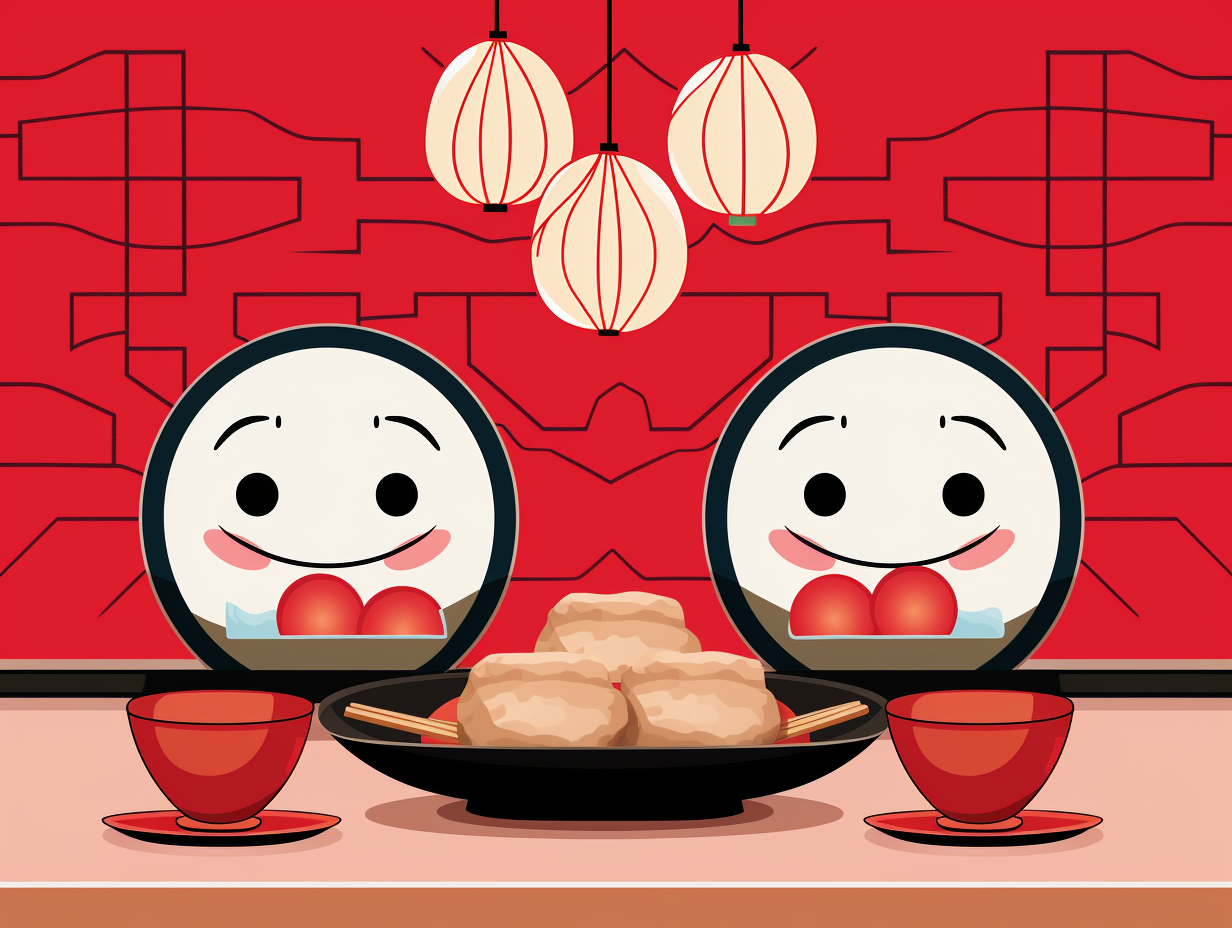 Red Lanterns and Dumplings for Chinese New Year