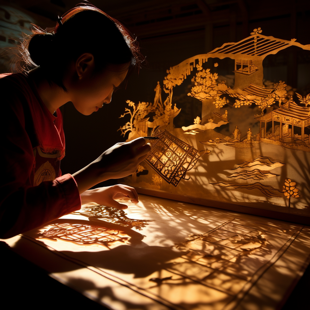 Traditional Chinese Shadow Puppetry at Peace