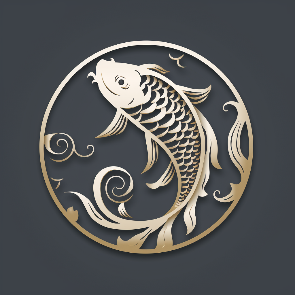 Chinese Style Koi Fish Icon