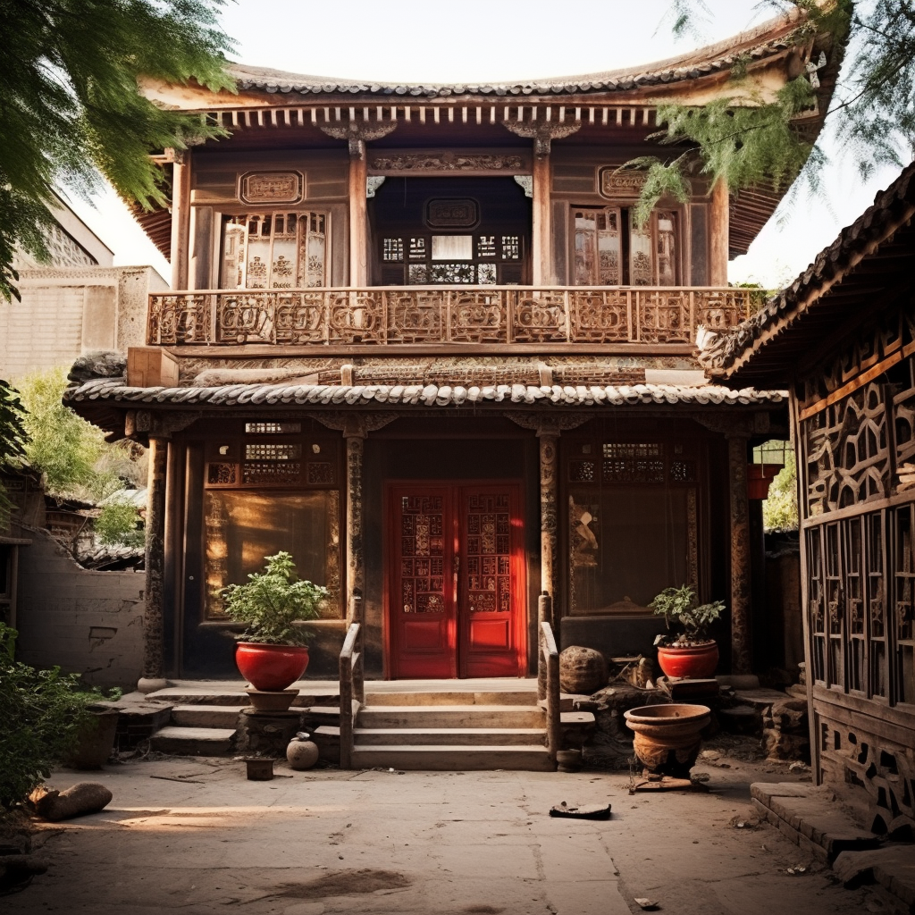 Chinese traditional house in Arab design