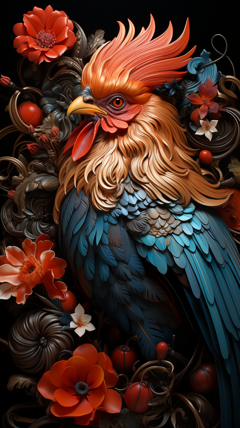 Chinese Year of the Rooster symbol