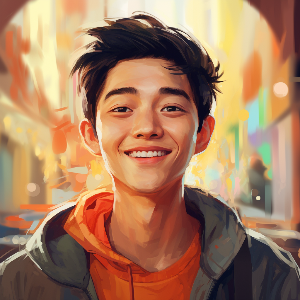 Smiling Chinese Young Man