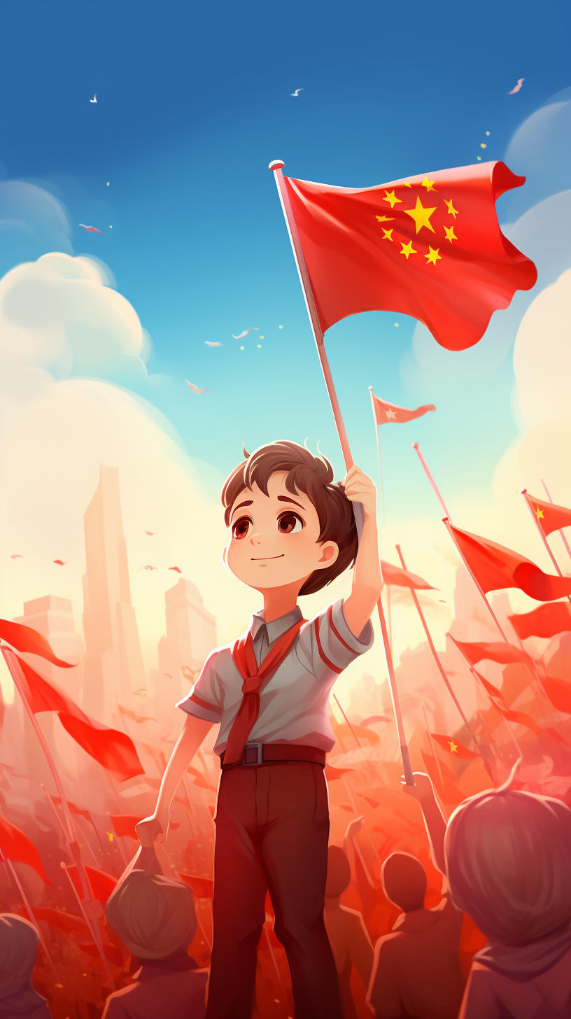 Five-Starred Red Flag symbolizing Chinese National Day