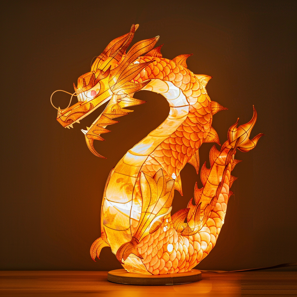 Chinese Lantern Festival Dragon Lantern Lighting