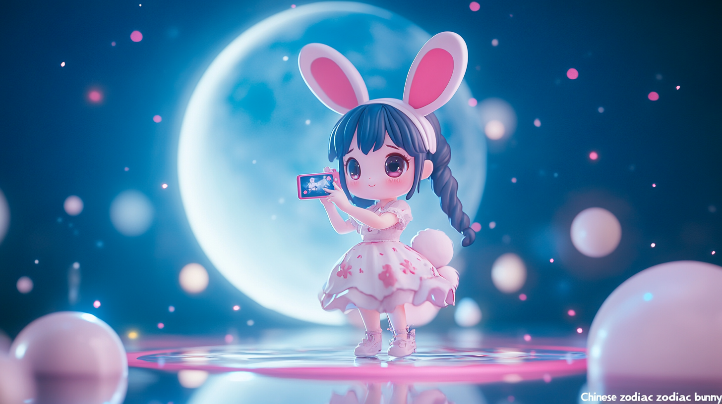 Cute Chinese Zodiac Bunny Girl Photo