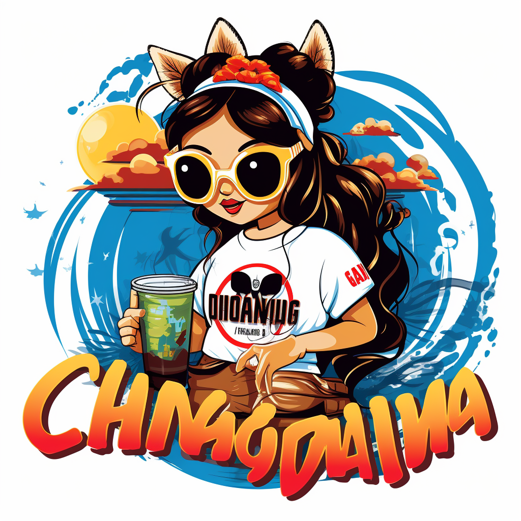 Colorful chingona graphic t-shirt design