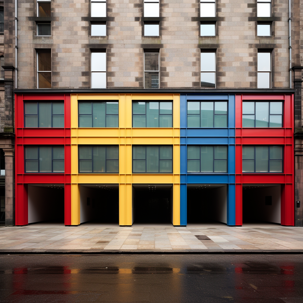 Colourist building in primary colours