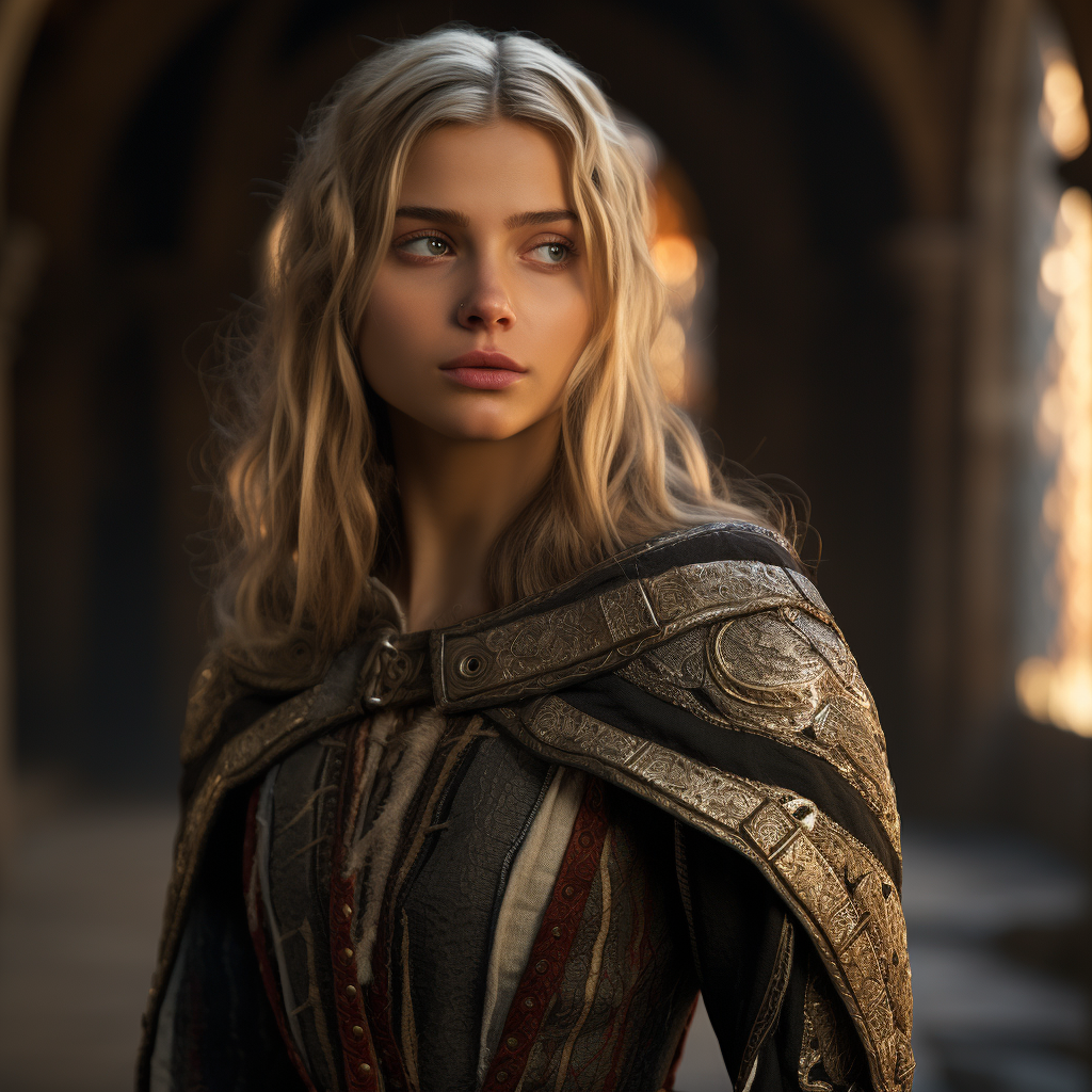 Chloe Grace Moretz as a Dhampir