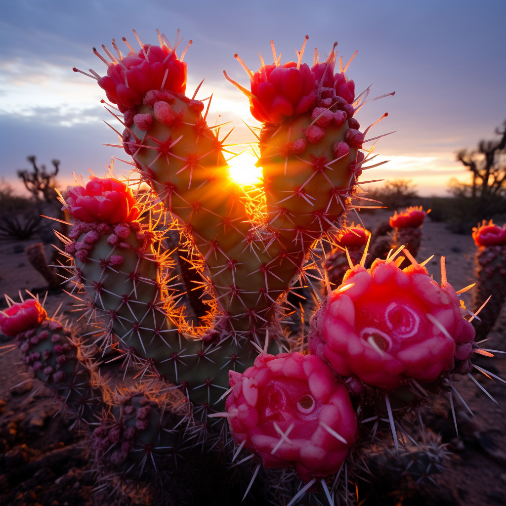 Majestic cholla cactus standing tall