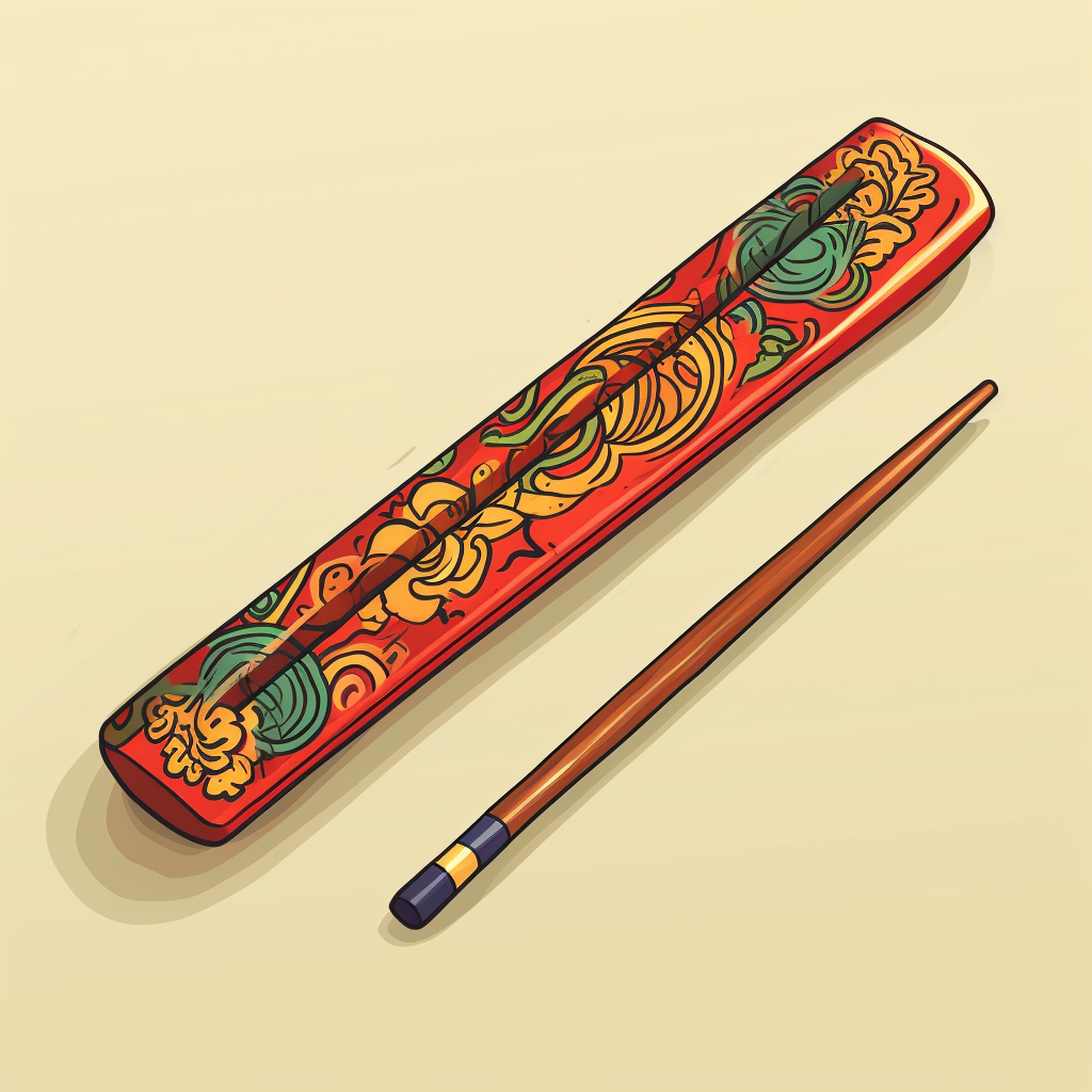 Cute Doodle Style Chopstick 4K