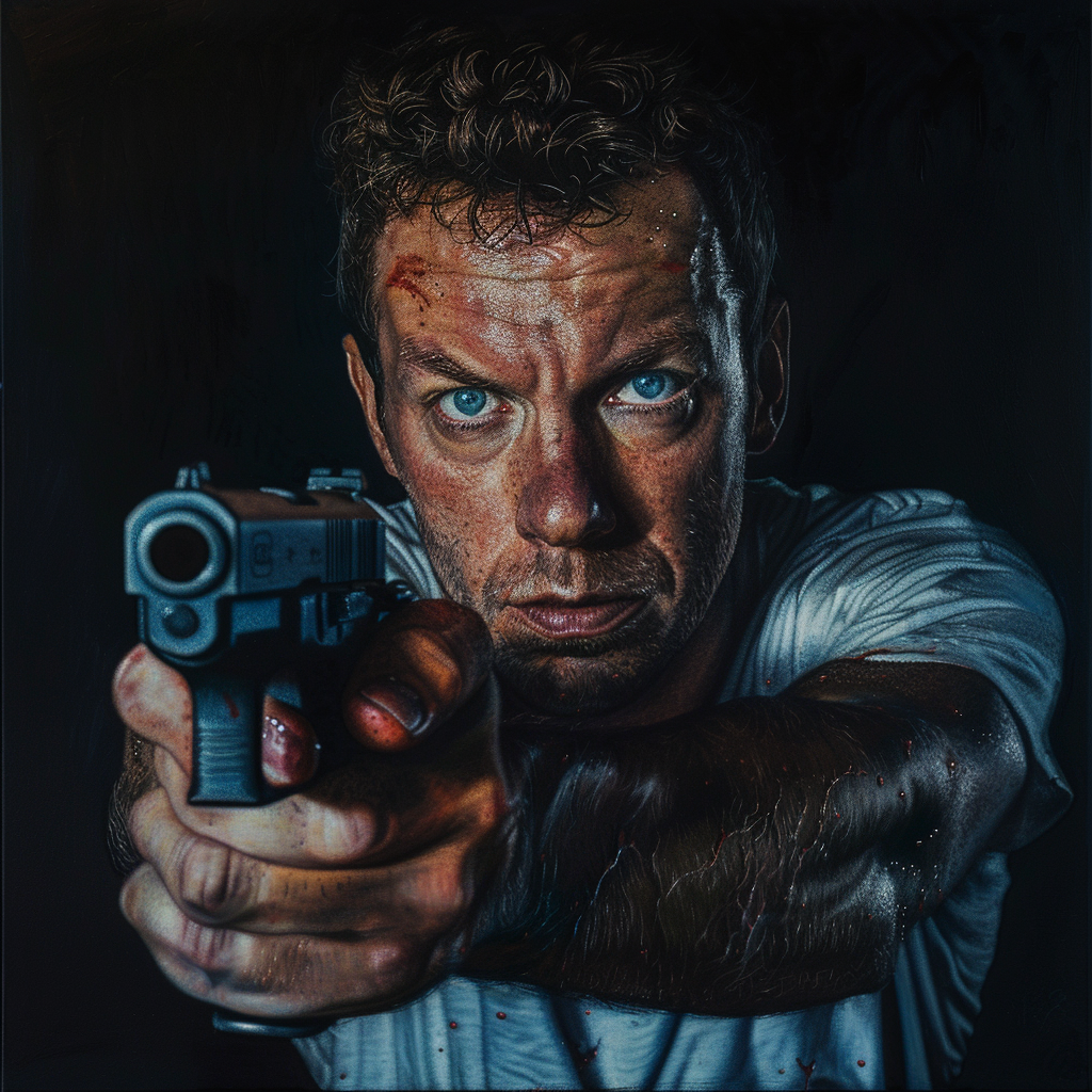 Chris Martin Coldplay gunpoint scene