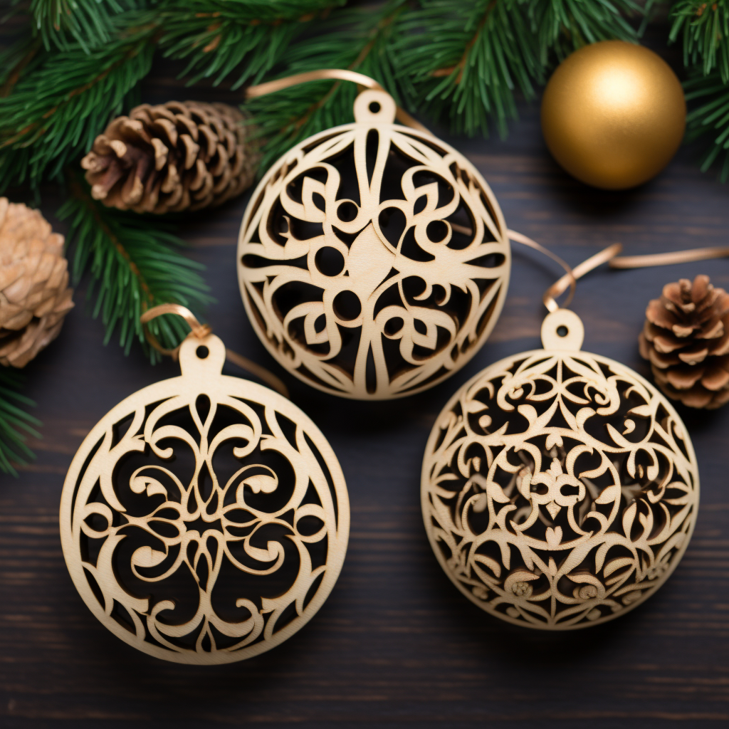 Christmas balls ornaments SVG bundle