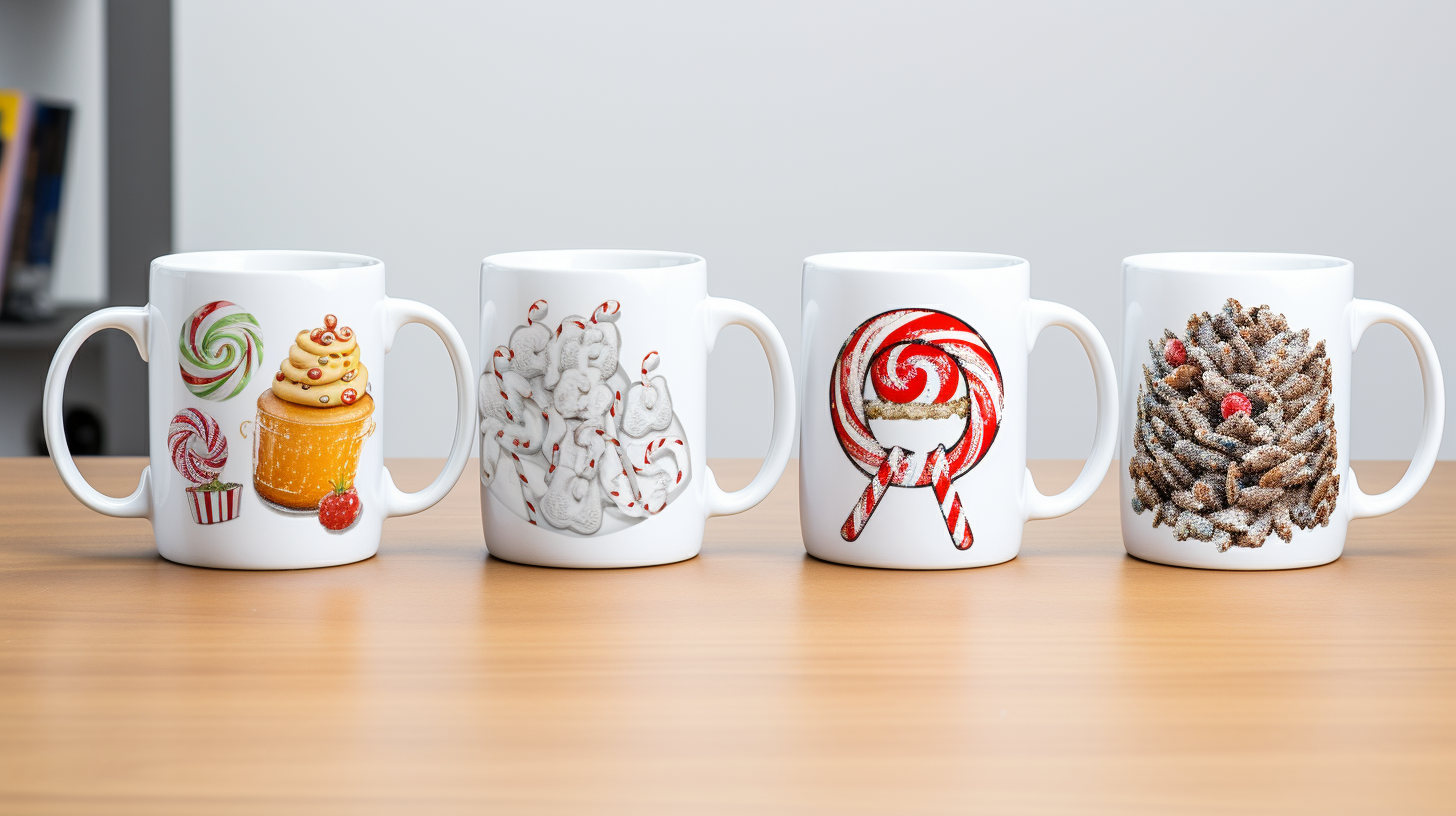 Festive doctor and nurse coffee mugs