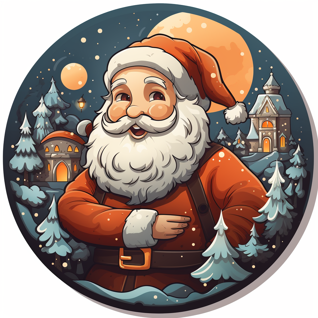 Christmas Illustration Sticker