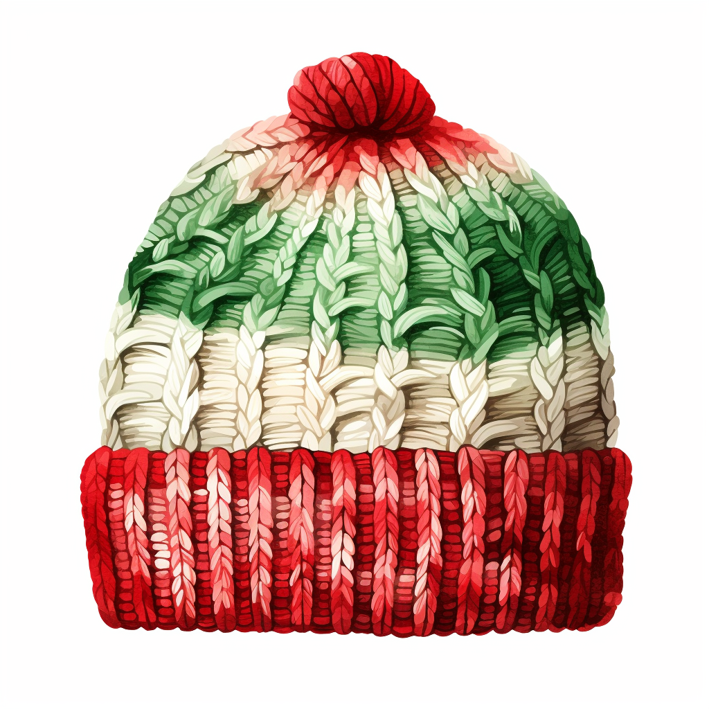 Colorful Christmas Knitted Hat