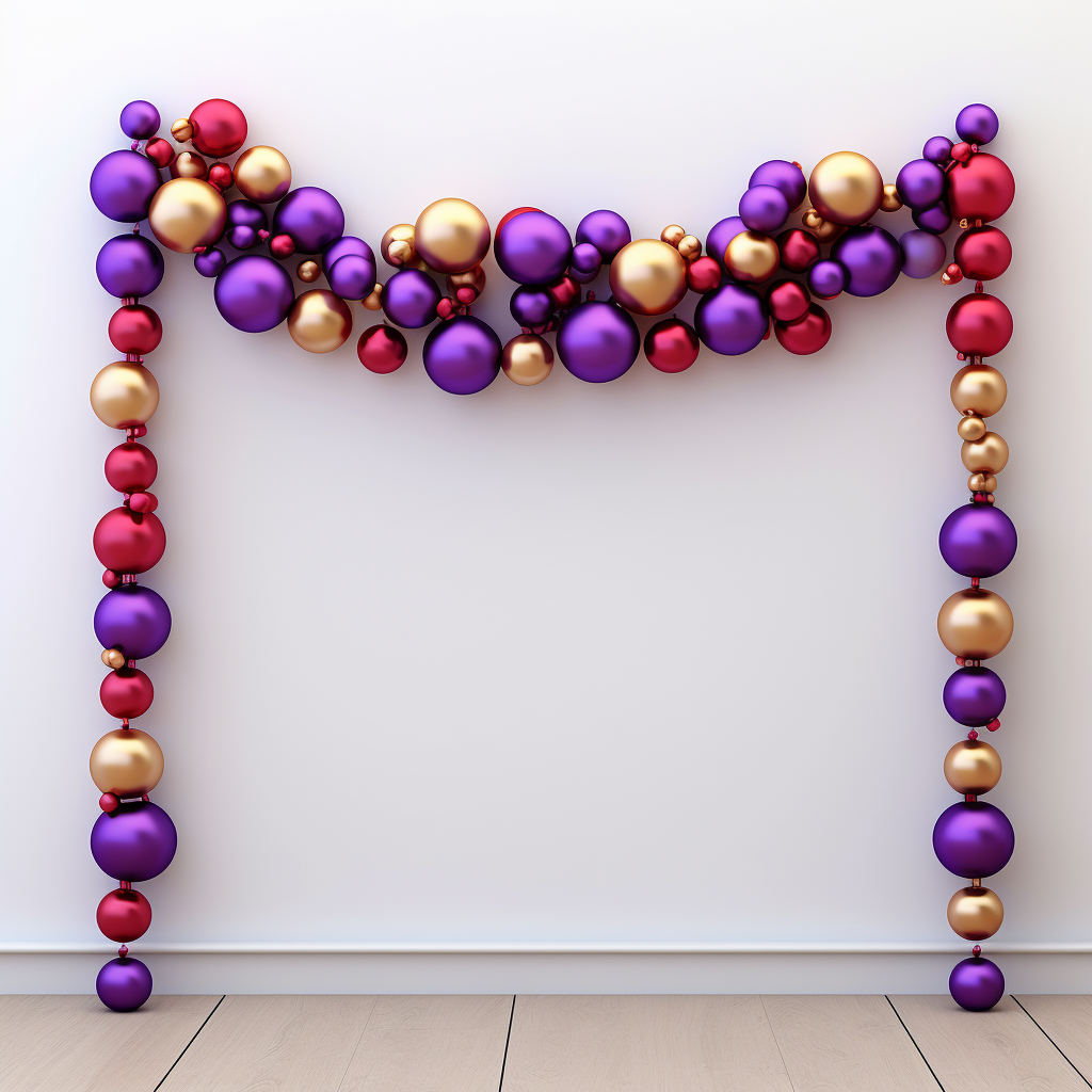 Colorful Christmas lam chain decoration