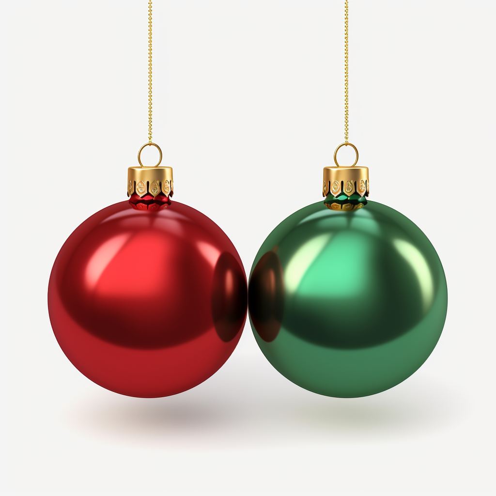 Christmas Ornaments Mockup in HD