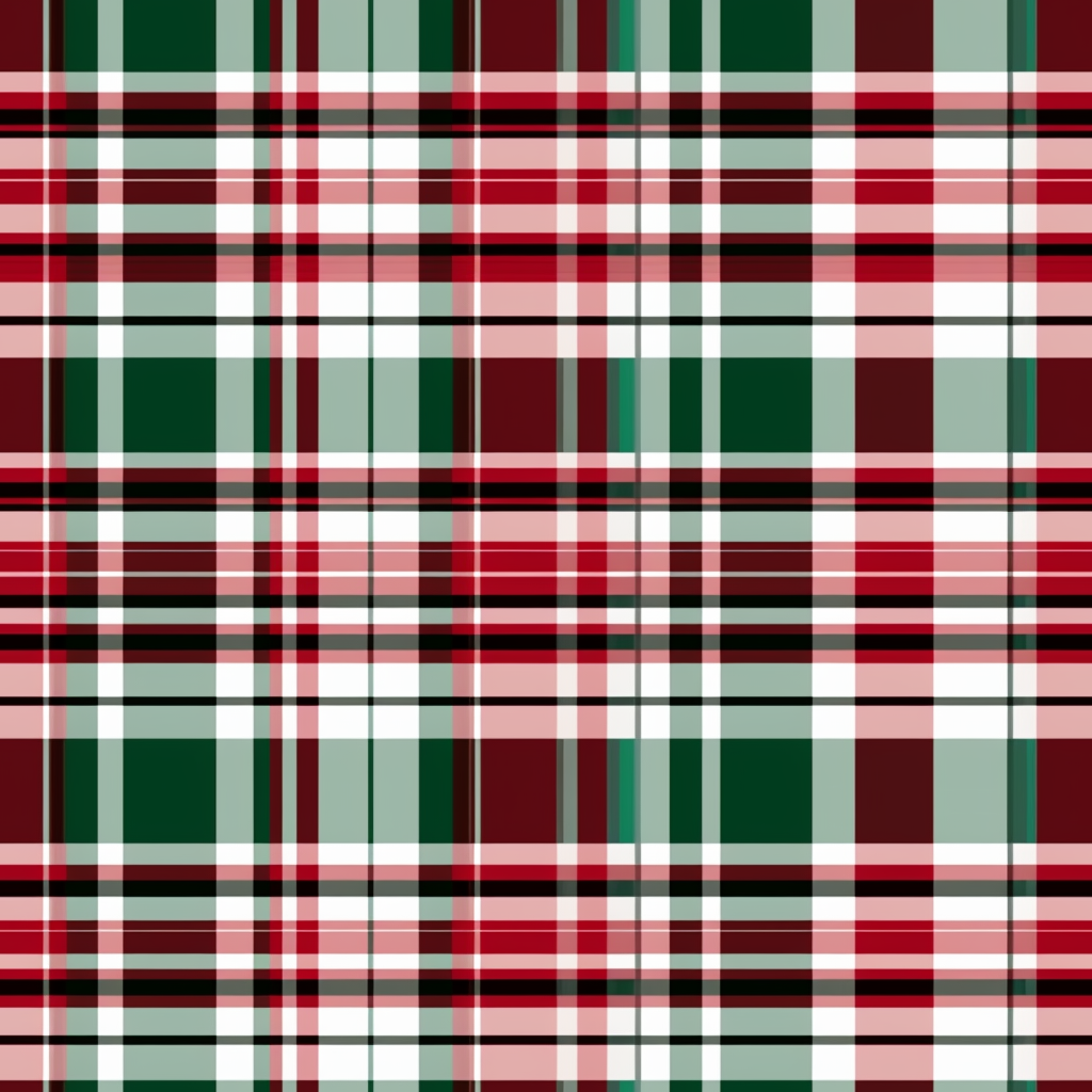 Festive holiday plaid design