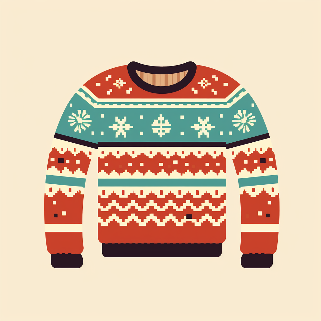 Colorful Christmas Sweater Design