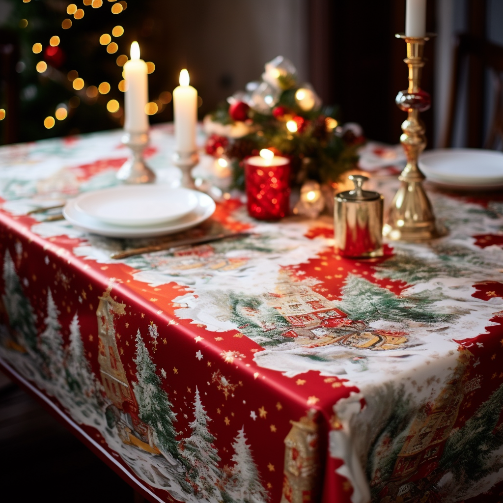 Festive Christmas Table Cloth