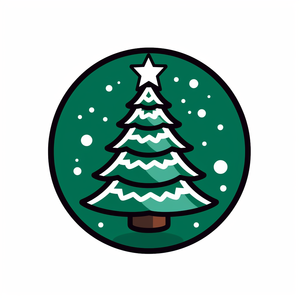 Festive Christmas Tree Illustration