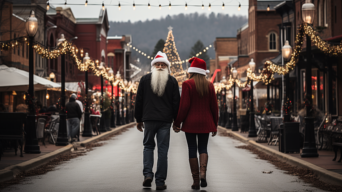 Eccentric adults in a Christmas village ?