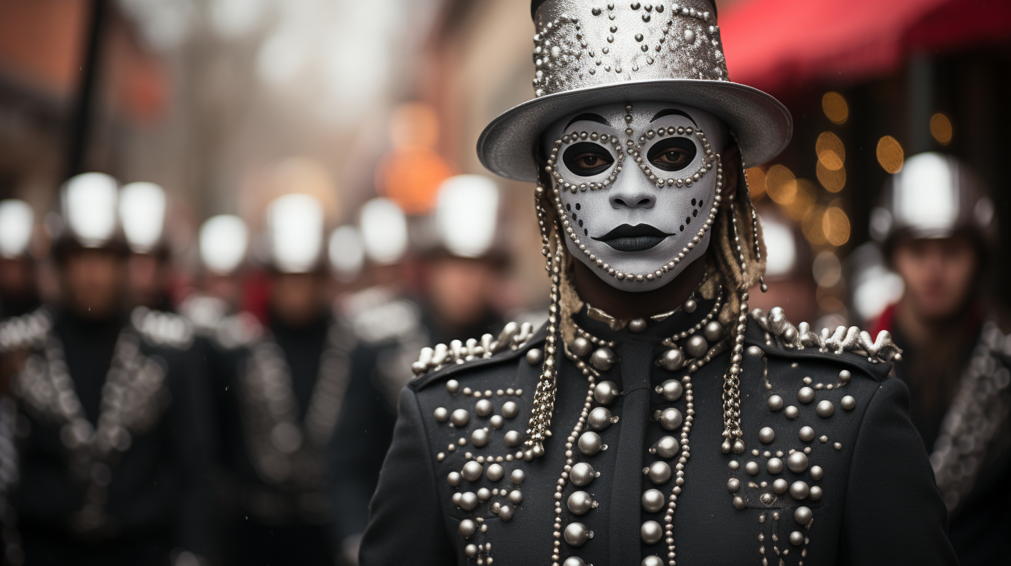 Eccentric characters in Asheville's Christmas attire