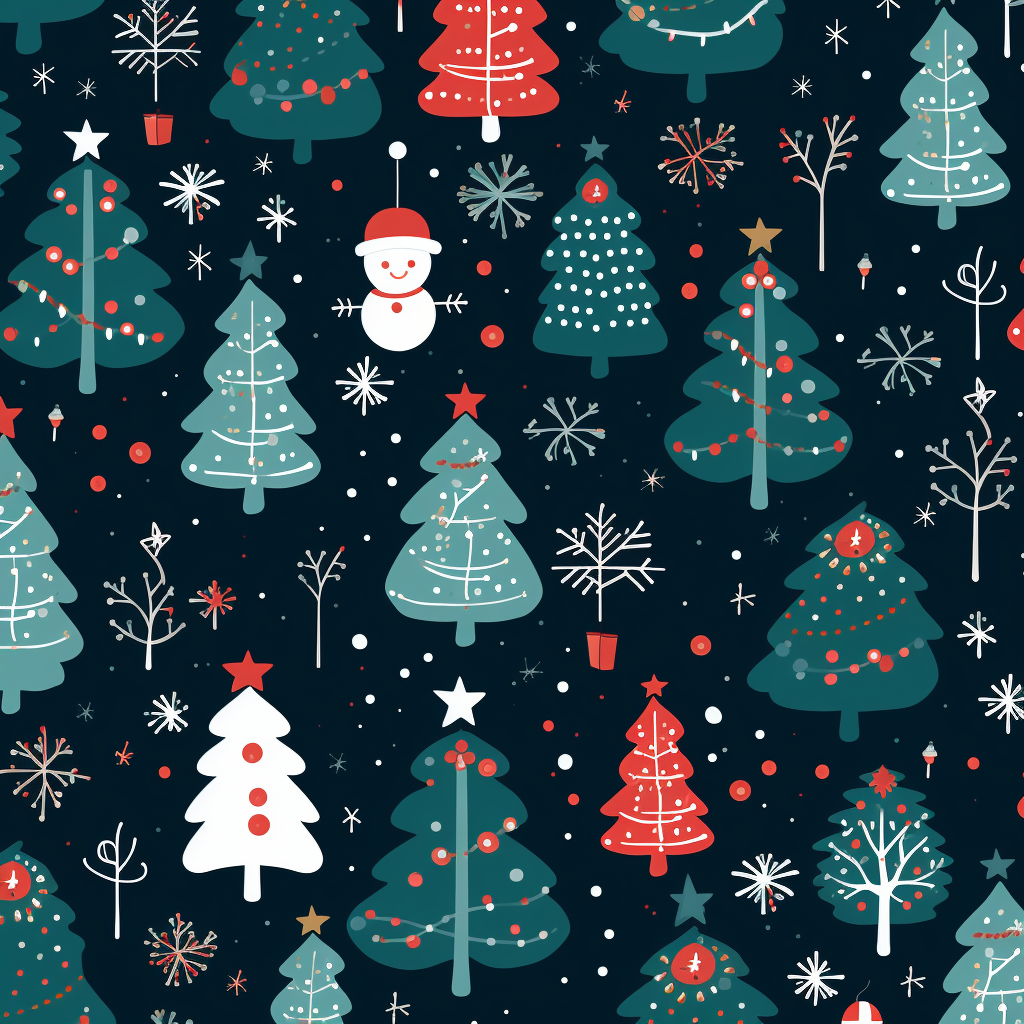 Festive Christmas background pattern