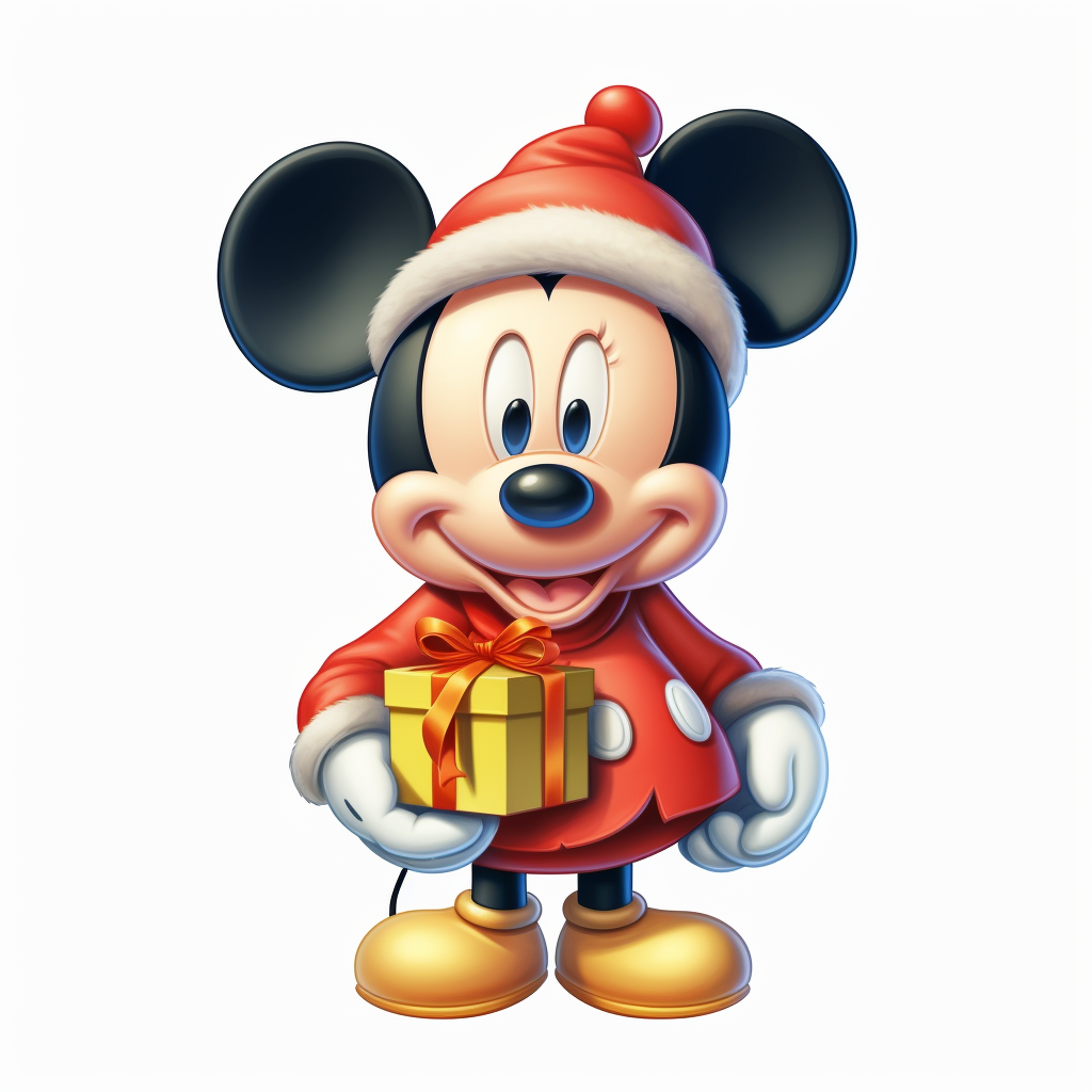 Adorable Christmas Mickey Mouse