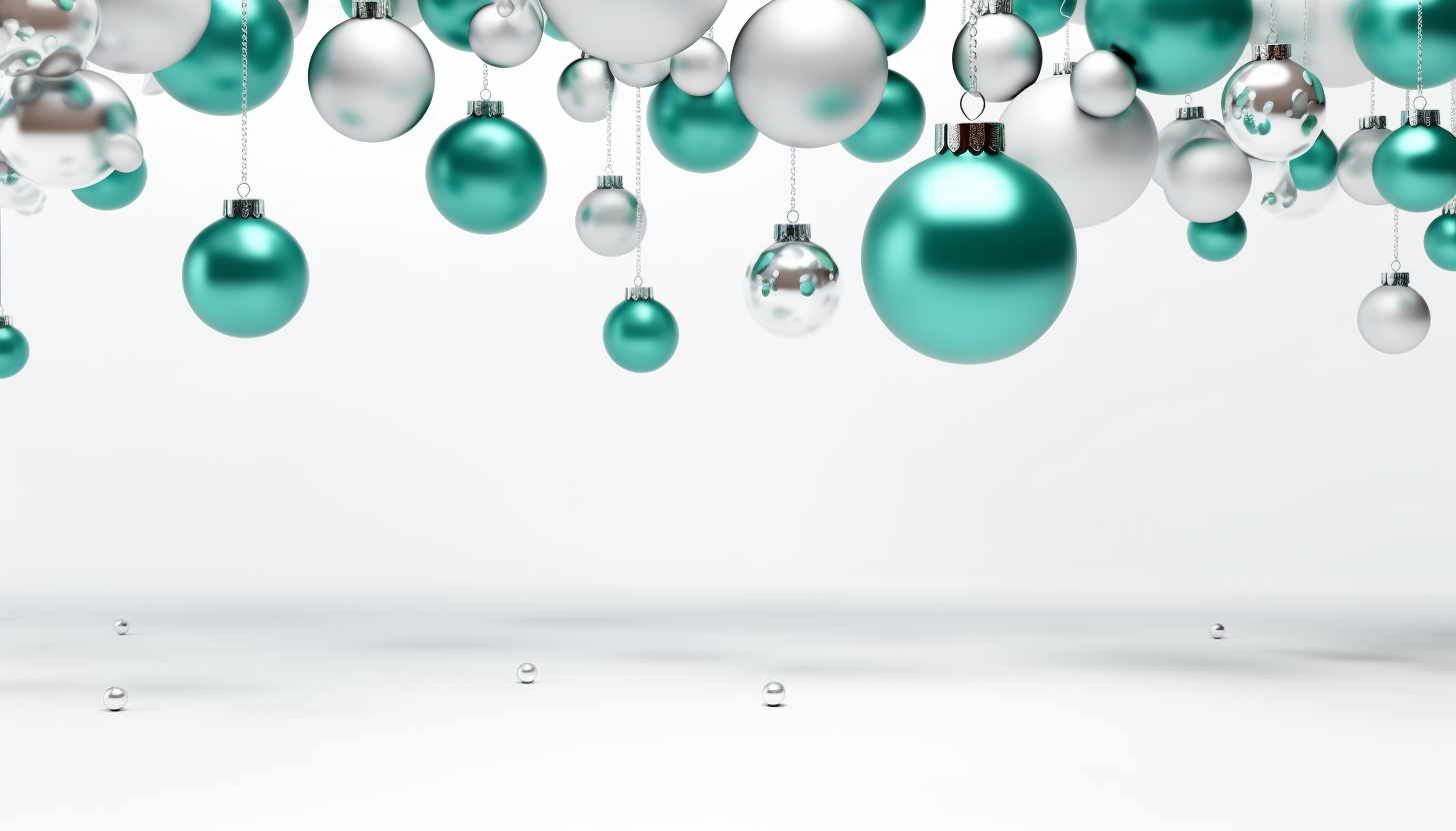 Floating 3D Christmas Ornaments and Gifts