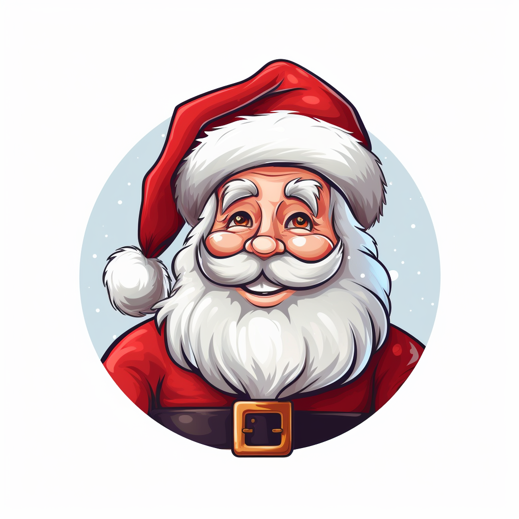 Happy Santa Claus Christmas card