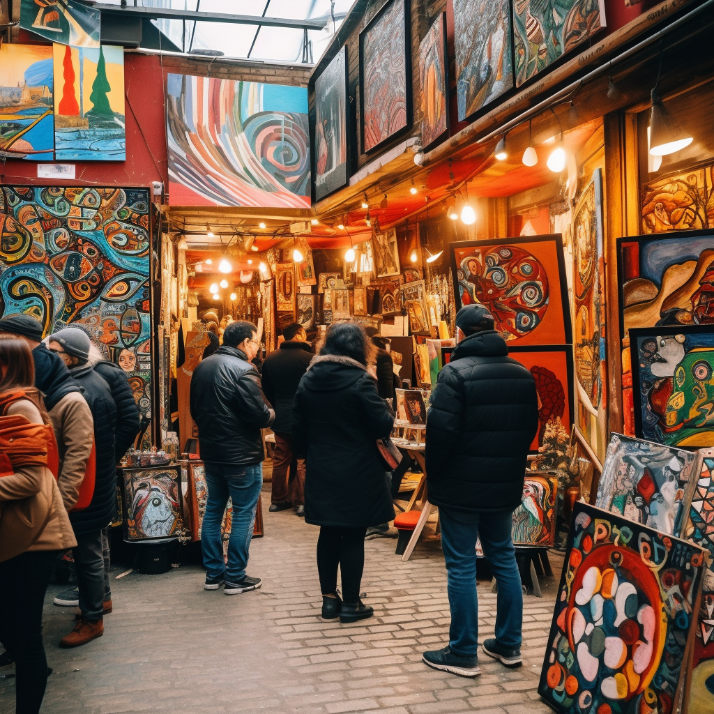 Picasso-inspired Christmas shopping in Camden Market