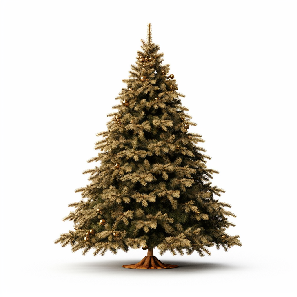 Christmas Tree on White Background