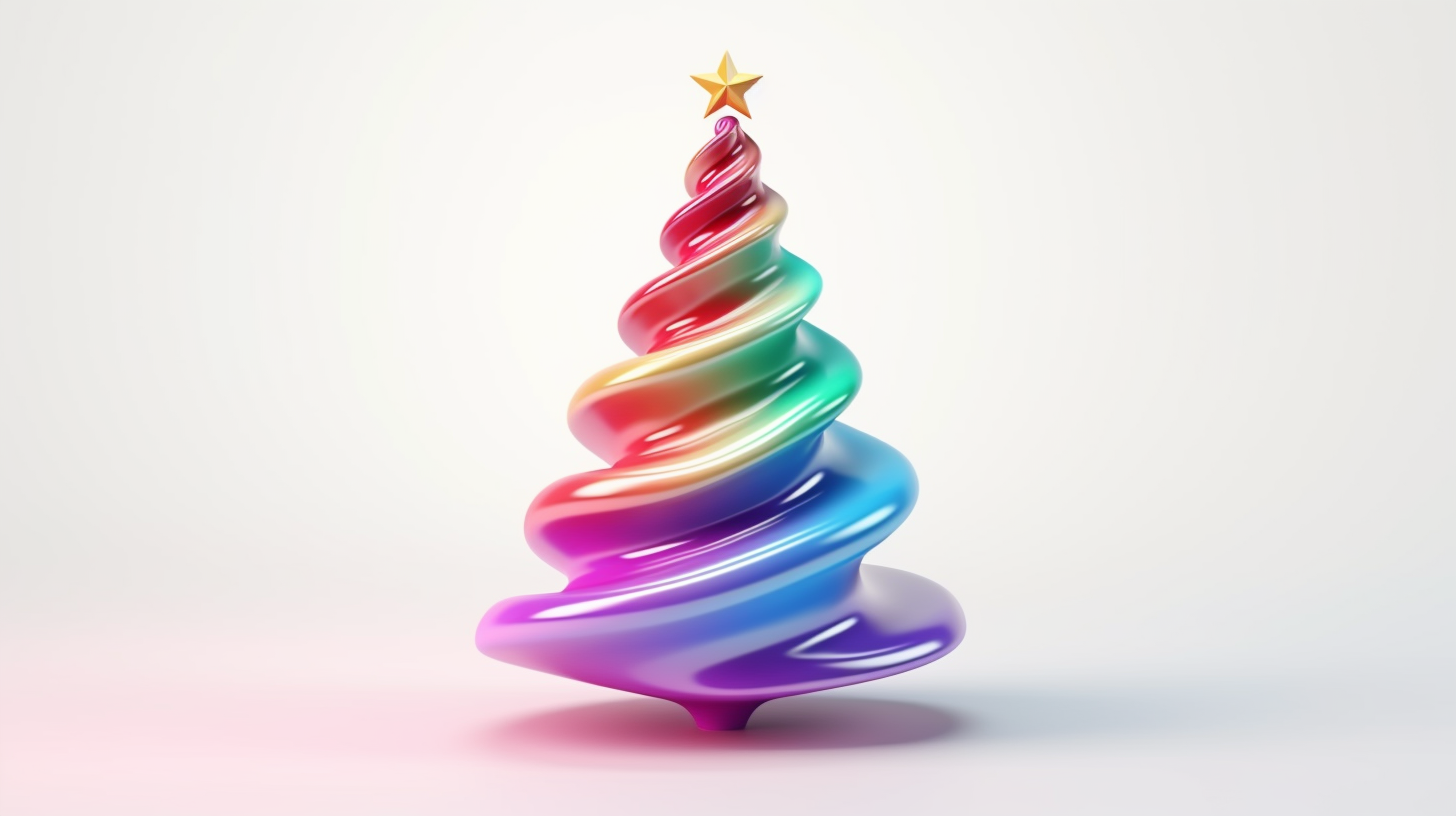 Festive Christmas tree ornament in Blender 3D