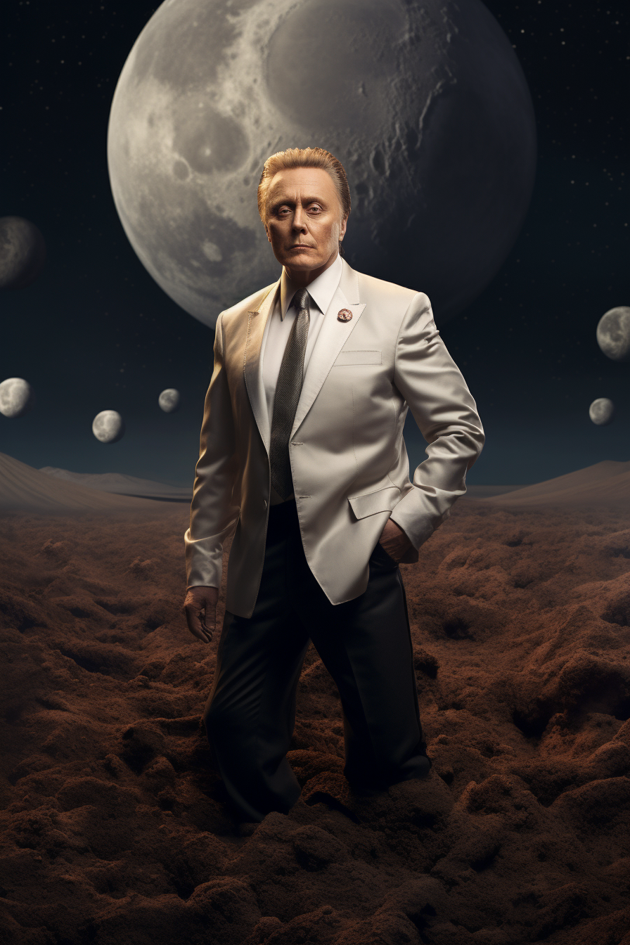 Christopher Walken on the Moon