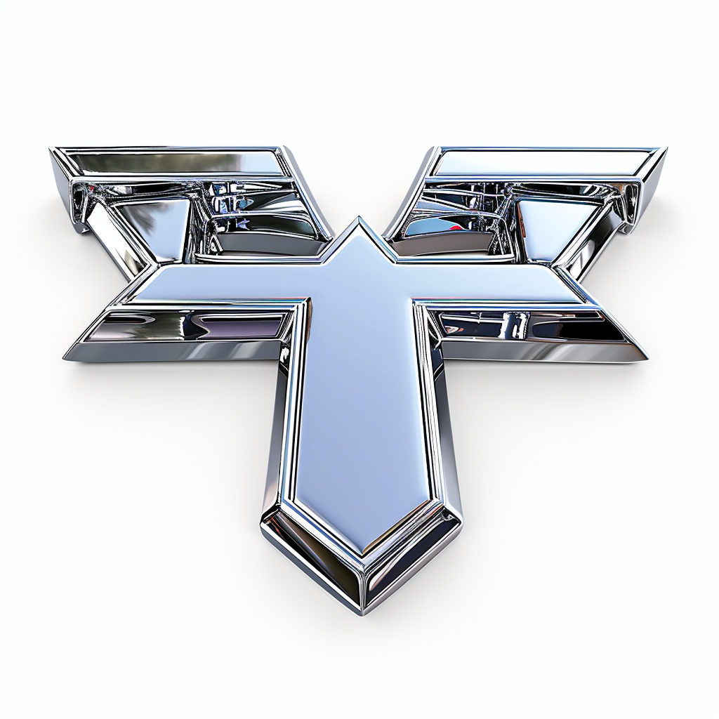 Chrome logo modern automotive company