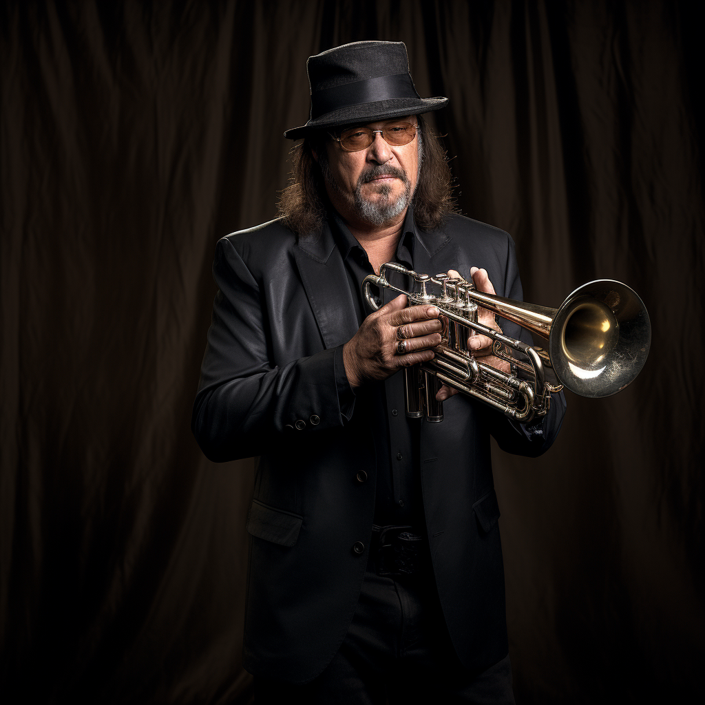 Chuck Mangione playing flugelhorn