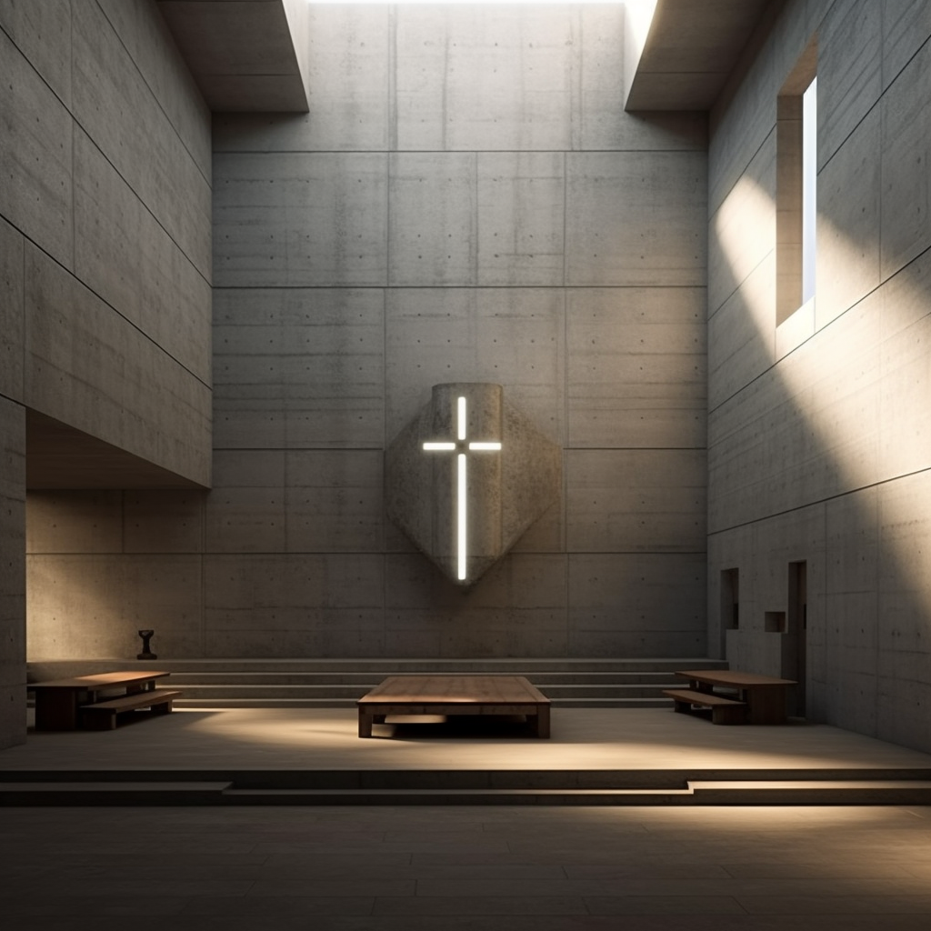 Interior view of Tadao Ando's Church of Light  ?️