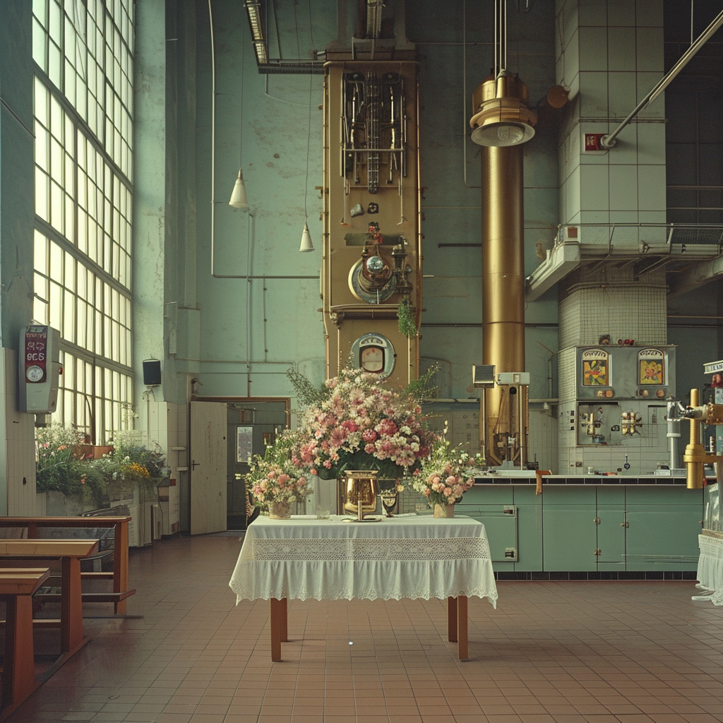 Church Service Altar in Valve Room