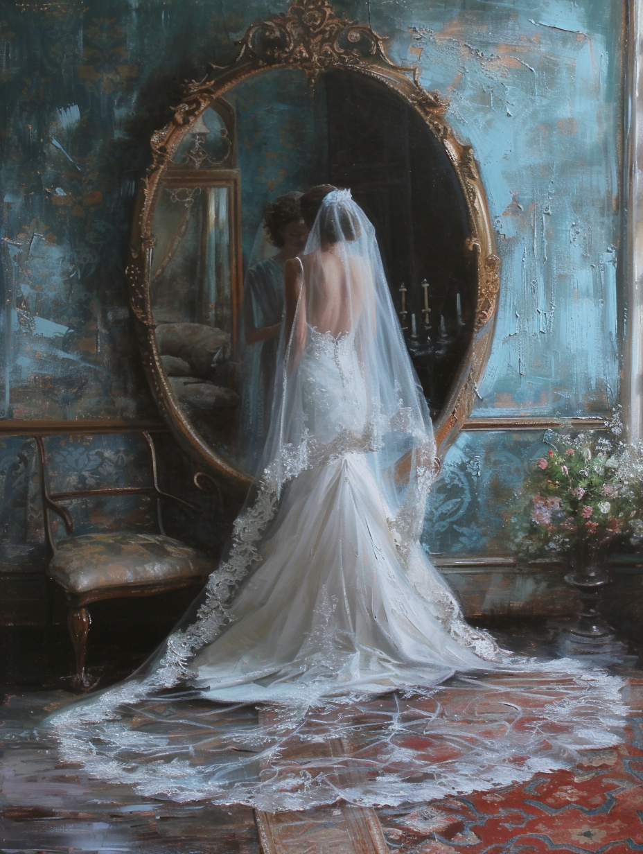 Cinderella Bridal Veil Mirror