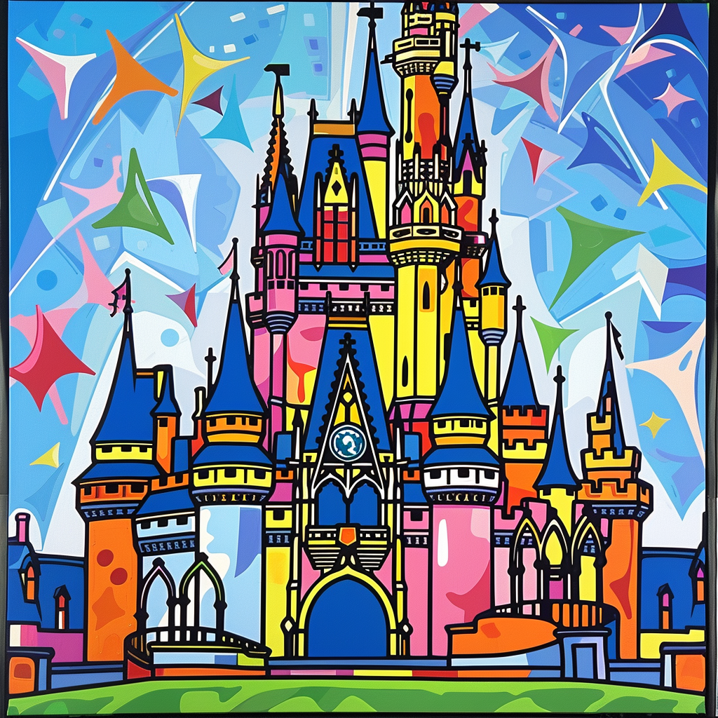 Pop Art Cinderella Castle